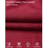 image:imageCOOFANDY Mens Casual Shorts 9 Summer Beach Shorts Drawstring Elastic Waist Shorts with PocketsDark Red