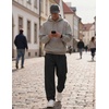 image:imageCOOFANDY Mens Casual Sweatpants Open Bottom Lounge Pants Lightweight Baggy Workout Yoga Track PantsBlack