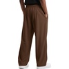 image:imageCOOFANDY Mens Casual Sweatpants Open Bottom Lounge Pants Lightweight Baggy Workout Yoga Track PantsBrown