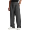 image:imageCOOFANDY Mens Casual Sweatpants Open Bottom Lounge Pants Lightweight Baggy Workout Yoga Track PantsDark Grey