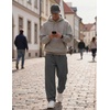 image:imageCOOFANDY Mens Casual Sweatpants Open Bottom Lounge Pants Lightweight Baggy Workout Yoga Track PantsDark Grey