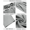 image:imageCOOFANDY Mens Casual Sweatpants Open Bottom Lounge Pants Lightweight Baggy Workout Yoga Track PantsLight Grey