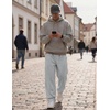 image:imageCOOFANDY Mens Casual Sweatpants Open Bottom Lounge Pants Lightweight Baggy Workout Yoga Track PantsLight Grey