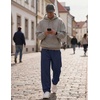 image:imageCOOFANDY Mens Casual Sweatpants Open Bottom Lounge Pants Lightweight Baggy Workout Yoga Track PantsNavy Blue