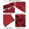 image:imageCOOFANDY Mens Casual Sweatpants Open Bottom Lounge Pants Lightweight Baggy Workout Yoga Track PantsRed