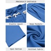 image:imageCOOFANDY Mens Casual Sweatpants Open Bottom Lounge Pants Lightweight Baggy Workout Yoga Track PantsRoyal Blue