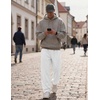 image:imageCOOFANDY Mens Casual Sweatpants Open Bottom Lounge Pants Lightweight Baggy Workout Yoga Track PantsWhite