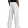 image:imageCOOFANDY Mens Casual Sweatpants Open Bottom Lounge Pants Lightweight Baggy Workout Yoga Track PantsWhite