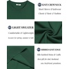 image:imageCOOFANDY Mens Casual TShirts Short Sleeve Crewneck Pullover Classic Knit Tee ShirtsDark Green