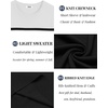 image:imageCOOFANDY Mens Casual TShirts Short Sleeve Crewneck Pullover Classic Knit Tee ShirtsStripe  Black  White