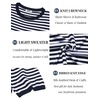image:imageCOOFANDY Mens Casual TShirts Short Sleeve Crewneck Pullover Classic Knit Tee ShirtsStripe  Navy