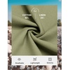 image:imageCOOFANDY Mens Cotton Linen Pants Casual Drawstring Summer Beach Pants Lightweight Linen Dress TrousersArtichoke Green