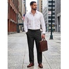 image:imageCOOFANDY Mens Cotton Linen Pants Casual Drawstring Summer Beach Pants Lightweight Linen Dress TrousersBlack