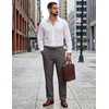 image:imageCOOFANDY Mens Cotton Linen Pants Casual Drawstring Summer Beach Pants Lightweight Linen Dress TrousersDark Grey