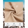 image:imageCOOFANDY Mens Cotton Linen Pants Casual Drawstring Summer Beach Pants Lightweight Linen Dress TrousersLight Khaki