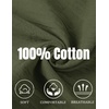 image:imageCOOFANDY Mens Cotton Linen Pants Casual Harem Pants Elastic Waist Beach Boho Yoga TrousersArmy Green
