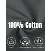 image:imageCOOFANDY Mens Cotton Linen Pants Casual Harem Pants Elastic Waist Beach Boho Yoga TrousersDark Grey
