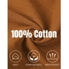 image:imageCOOFANDY Mens Cotton Linen Pants Casual Harem Pants Elastic Waist Beach Boho Yoga TrousersLight Brown