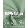 image:imageCOOFANDY Mens Cotton Linen Pants Casual Harem Pants Elastic Waist Beach Boho Yoga TrousersLight Green