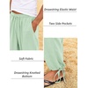 image:imageCOOFANDY Mens Cotton Linen Pants Casual Harem Pants Elastic Waist Beach Boho Yoga TrousersLight Green