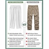 image:imageCOOFANDY Mens Cotton Linen Pants Casual Harem Pants Elastic Waist Beach Boho Yoga TrousersLight Khaki