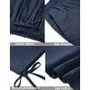image:imageCOOFANDY Mens Cotton Linen Pants Casual Harem Pants Elastic Waist Beach Boho Yoga TrousersNavy Blue