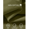 image:imageCOOFANDY Mens Cotton Linen Pants Lightweight Casual Linen Dress Pants Drawstring Summer Beach TrousersArmy Green