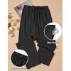 image:imageCOOFANDY Mens Cotton Linen Pants Lightweight Casual Linen Dress Pants Drawstring Summer Beach TrousersBlack