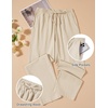 image:imageCOOFANDY Mens Cotton Linen Pants Lightweight Casual Linen Dress Pants Drawstring Summer Beach TrousersLight Khaki