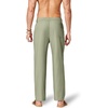 image:imageCOOFANDY Mens Cotton Linen Pants Relaxed Fit Casual Drawstring Dress Pants Beach Summer Lightweight TrousersArtichoke Green