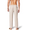 image:imageCOOFANDY Mens Cotton Linen Pants Relaxed Fit Casual Drawstring Dress Pants Beach Summer Lightweight TrousersBeige