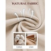 image:imageCOOFANDY Mens Cotton Linen Pants Relaxed Fit Casual Drawstring Dress Pants Beach Summer Lightweight TrousersBeige