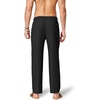 image:imageCOOFANDY Mens Cotton Linen Pants Relaxed Fit Casual Drawstring Dress Pants Beach Summer Lightweight TrousersBlack