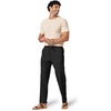image:imageCOOFANDY Mens Cotton Linen Pants Relaxed Fit Casual Drawstring Dress Pants Beach Summer Lightweight TrousersBlack