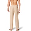 image:imageCOOFANDY Mens Cotton Linen Pants Relaxed Fit Casual Drawstring Dress Pants Beach Summer Lightweight TrousersKhaki