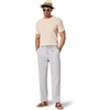 image:imageCOOFANDY Mens Cotton Linen Pants Relaxed Fit Casual Drawstring Dress Pants Beach Summer Lightweight TrousersLight Grey