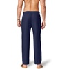 image:imageCOOFANDY Mens Cotton Linen Pants Relaxed Fit Casual Drawstring Dress Pants Beach Summer Lightweight TrousersNavy Blue