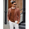 image:imageCOOFANDY Mens Crew Neck Sweater Long Sleeve Ribbed Knit Dress Sweaters Casual Slim Fit PulloverCaramel