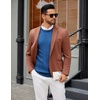 image:imageCOOFANDY Mens Crew Neck Sweater Long Sleeve Ribbed Knit Dress Sweaters Casual Slim Fit PulloverDark Blue