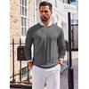 image:imageCOOFANDY Mens Crew Neck Sweater Long Sleeve Ribbed Knit Dress Sweaters Casual Slim Fit PulloverDark Grey