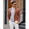 image:imageCOOFANDY Mens Crew Neck Sweater Long Sleeve Ribbed Knit Dress Sweaters Casual Slim Fit PulloverLight Grey