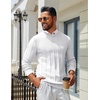 image:imageCOOFANDY Mens Crew Neck Sweater Long Sleeve Ribbed Knit Dress Sweaters Casual Slim Fit PulloverWhite