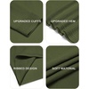 image:imageCOOFANDY Mens Crew Neck Sweaters Long Sleeve Lightweight Knit Dress Pullover SweatersArmy Green