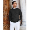 image:imageCOOFANDY Mens Crew Neck Sweaters Long Sleeve Lightweight Knit Dress Pullover SweatersBlack