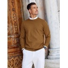 image:imageCOOFANDY Mens Crew Neck Sweaters Long Sleeve Lightweight Knit Dress Pullover SweatersBrown