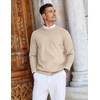 image:imageCOOFANDY Mens Crew Neck Sweaters Long Sleeve Lightweight Knit Dress Pullover SweatersKhaki