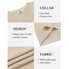 image:imageCOOFANDY Mens Crew Neck Sweaters Long Sleeve Lightweight Knit Dress Pullover SweatersKhaki