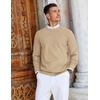 image:imageCOOFANDY Mens Crew Neck Sweaters Long Sleeve Lightweight Knit Dress Pullover SweatersLight Camel