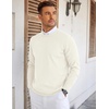 image:imageCOOFANDY Mens Crew Neck Sweaters Long Sleeve Lightweight Knit Dress Pullover SweatersWhite