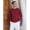 image:imageCOOFANDY Mens Crew Neck Sweaters Long Sleeve Lightweight Knit Dress Pullover SweatersWine Red